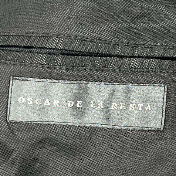 Oscar De La Renta Lithuania Mens Gray Cashmere Wool Blend Blazer Jacket Size 44L - Picture 8 of 10